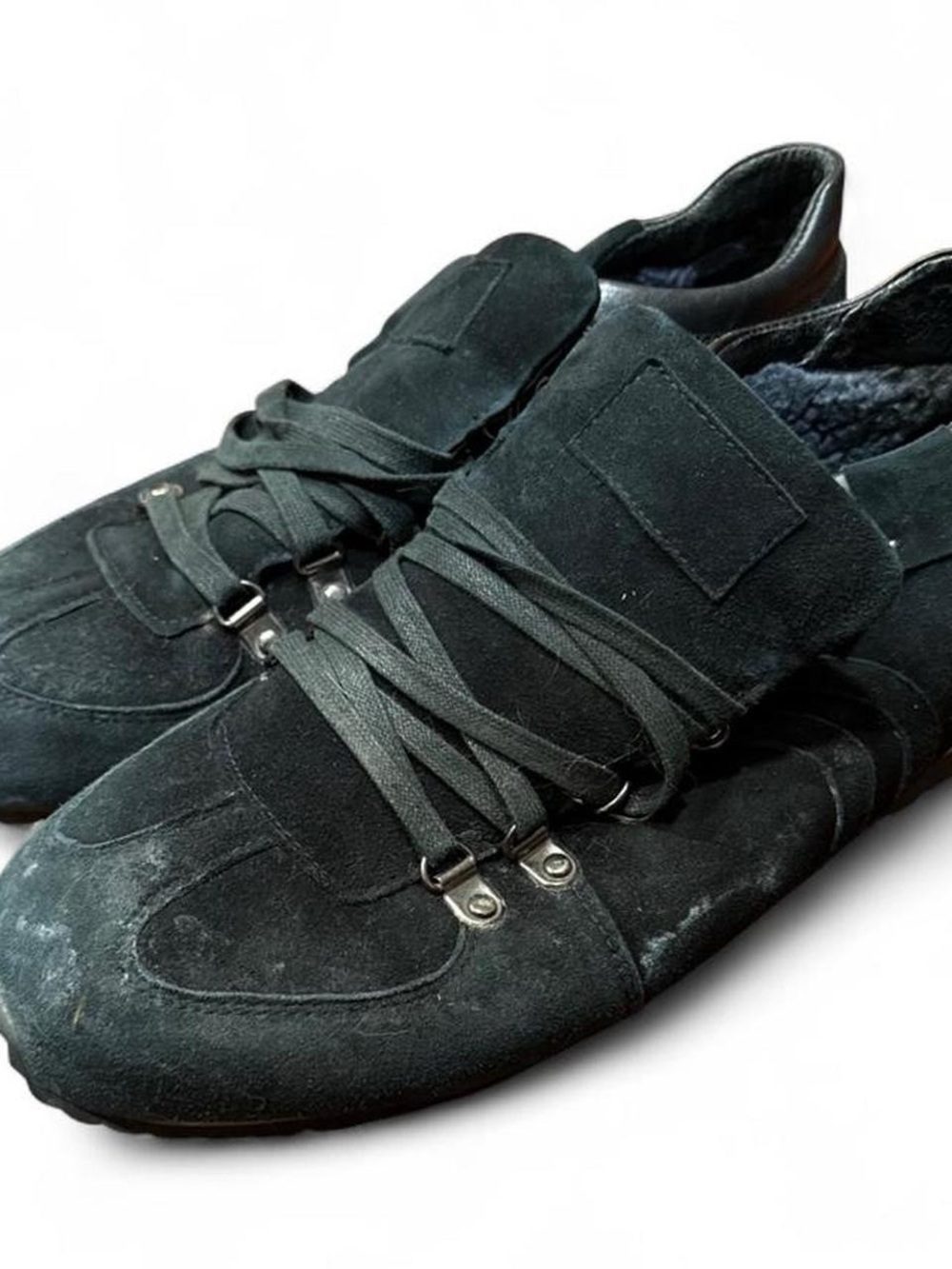 Vintage Basconi Black Suede German Army Trainer